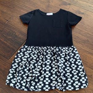 Hanna Anderson. Black t-shirt bubble dress. Size 4